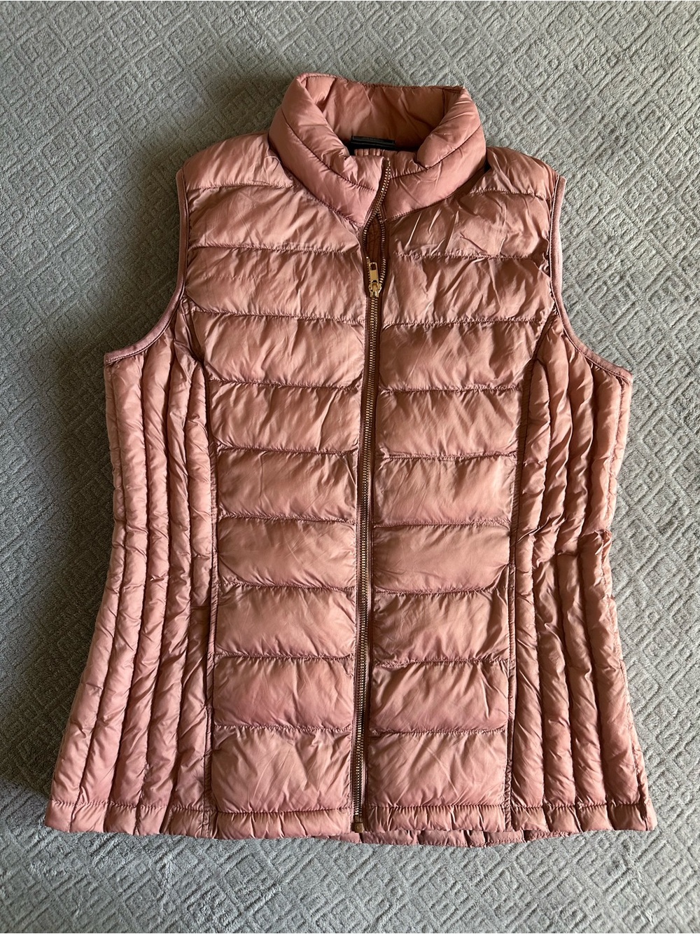 32 Degrees Quilted Puffer Vest in Dusty Rose
